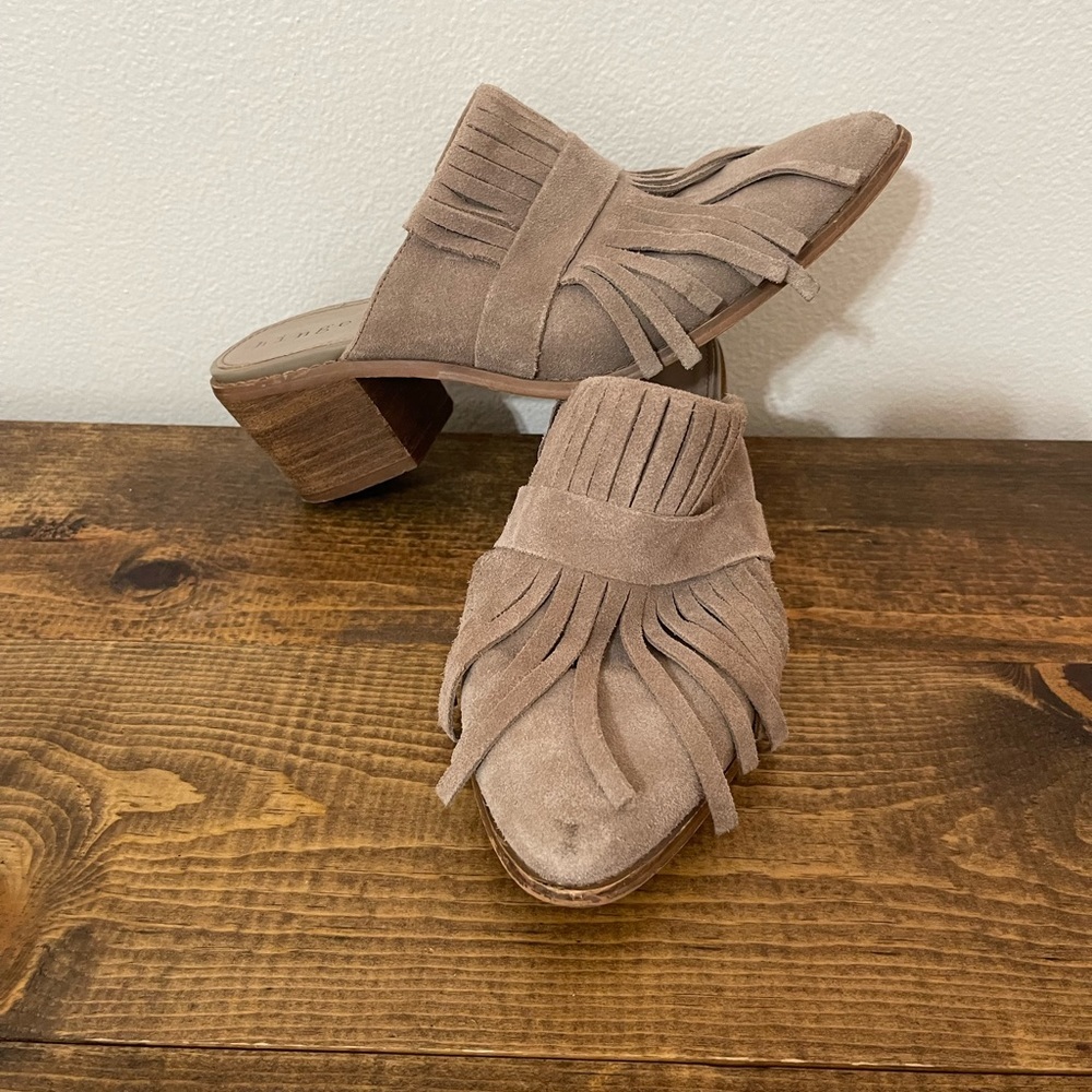 Hinge Rally Suede Mules